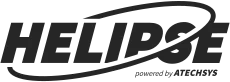 Logo noir de l'entreprise Helipse, représentant son identité visuelle distinctive.